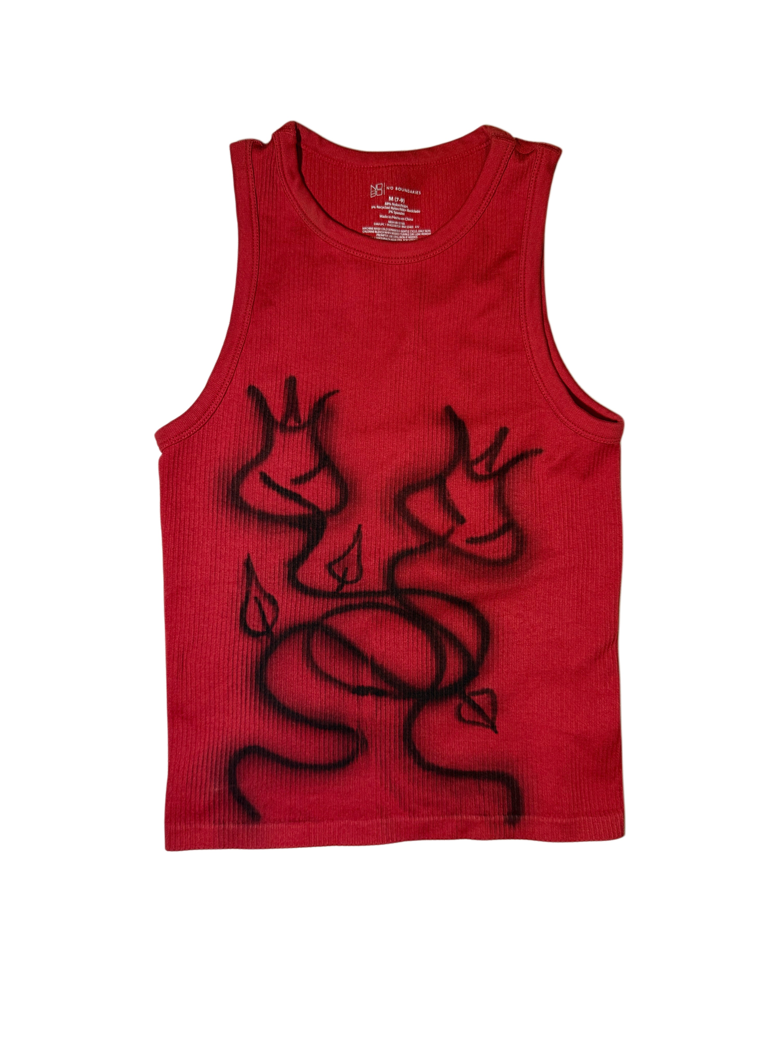 1/1 Red Roses Tank. (M)